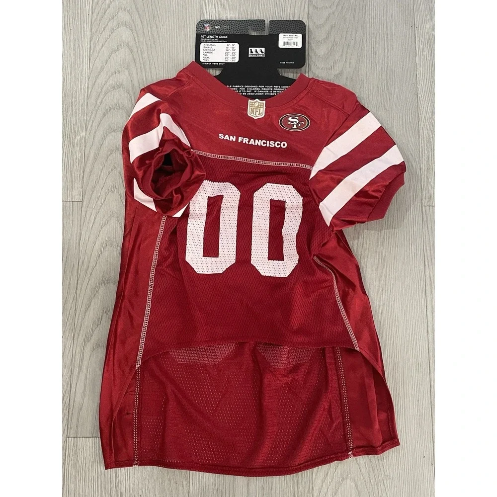 NEW‎ Officially Licensed NFL Dog Jersey - 00 - San Fransisco 49ers - Size XXL